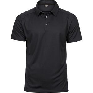 Tee Jays Mens Luxury Sport Polo Shirt / Black